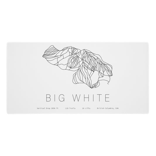 Gaming Mouse Pad - Big White