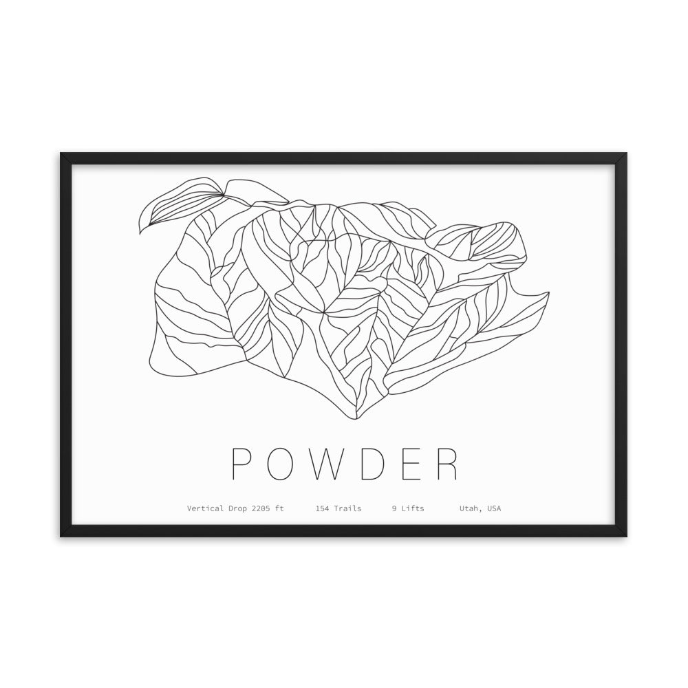 Framed Poster - Powder