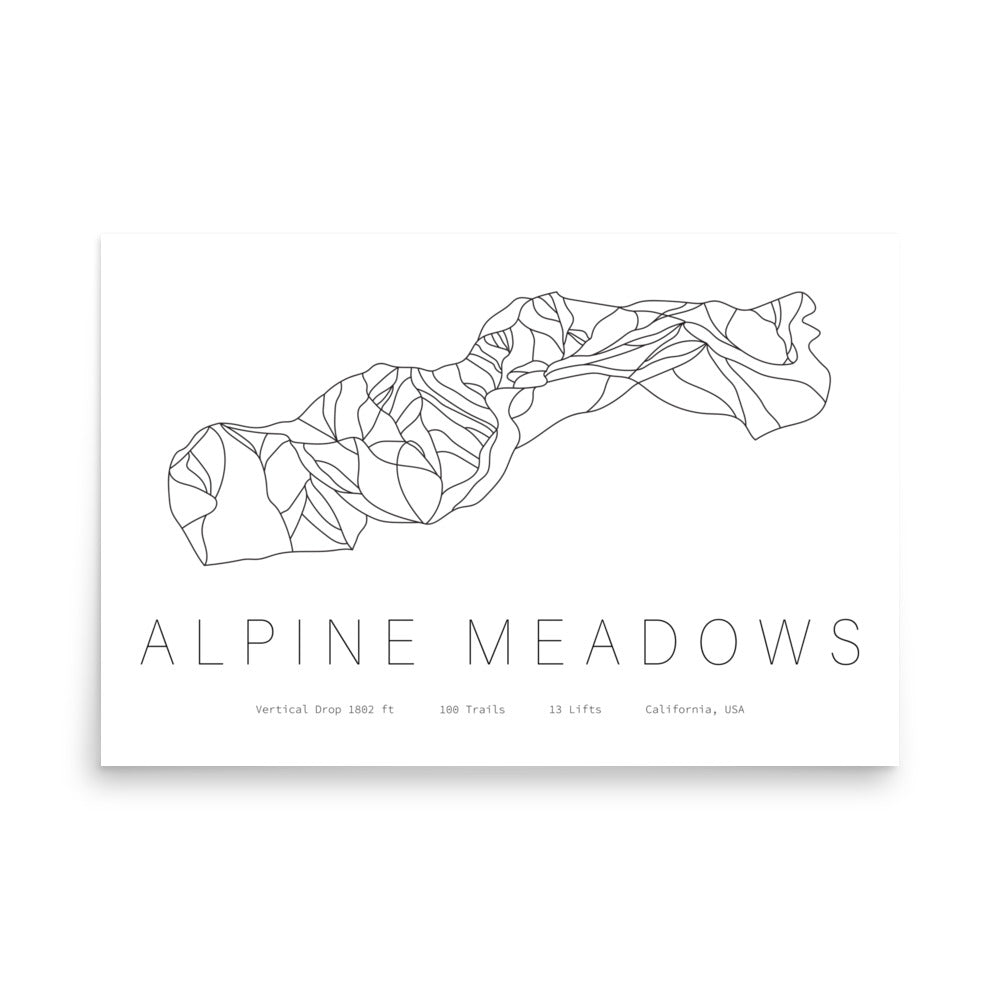 Poster - Alpine Meadows