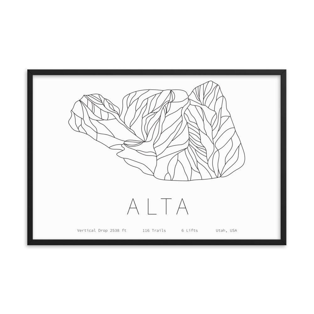 Framed Poster - Alta