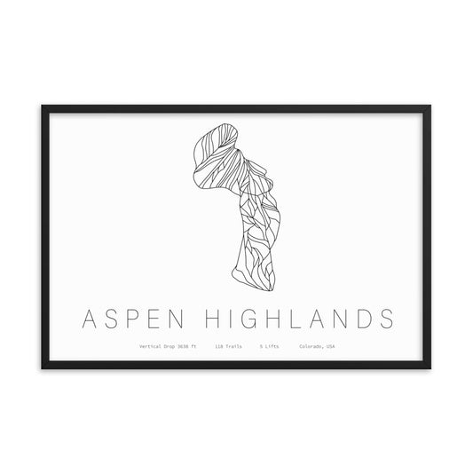 Framed Poster - Aspen Highlands