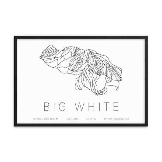 Framed Poster - Big White