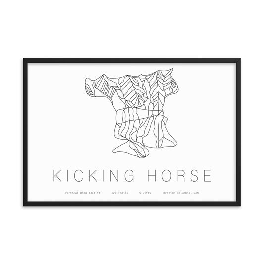 Framed Poster - Kicking Horse