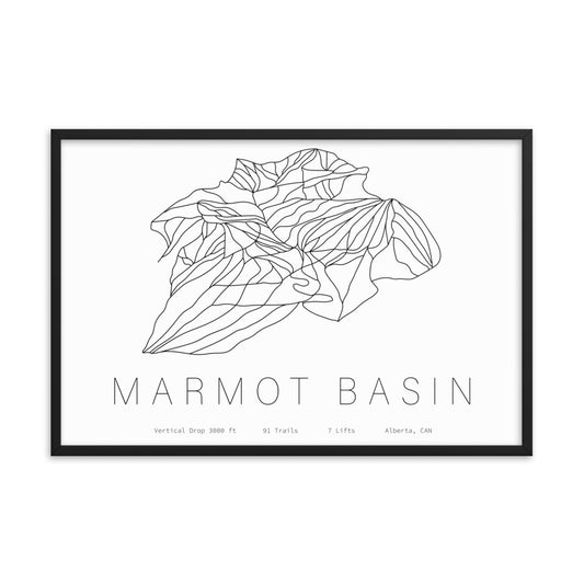 Framed Poster - Marmot Basin