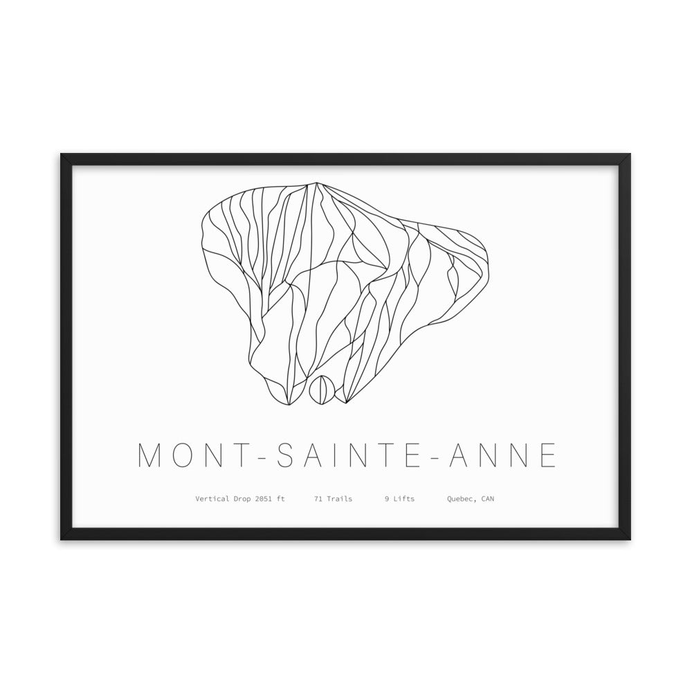 Framed Poster - Mont-Sainte-Anne