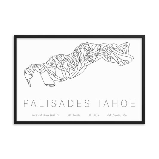 Framed Poster - Palisades Tahoe