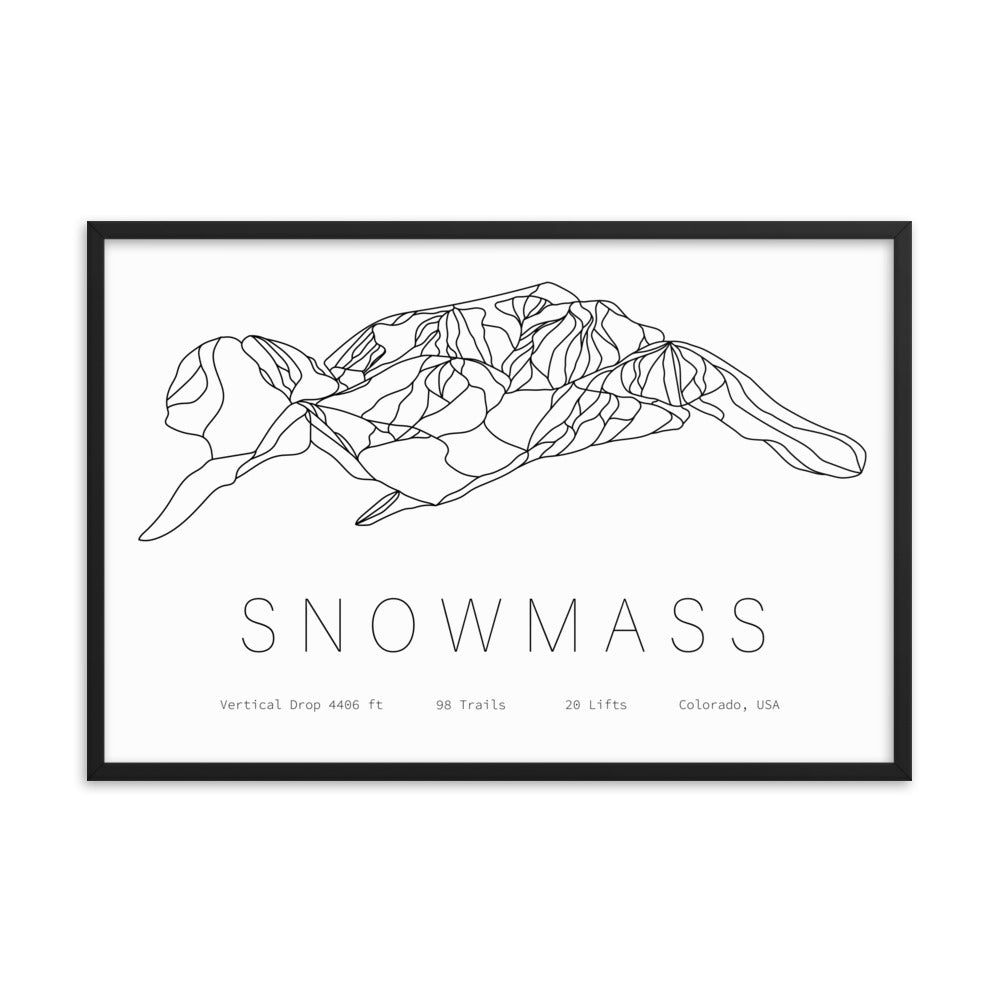 Framed Poster - Snowmass