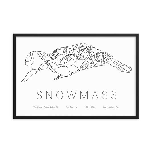 Framed Poster - Snowmass