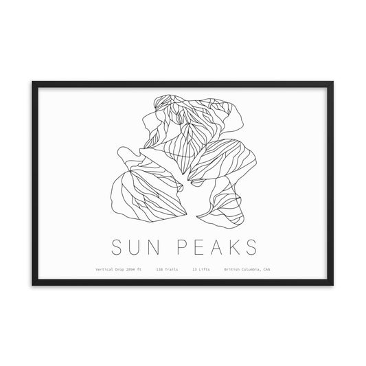 Framed Poster - Sun Peaks