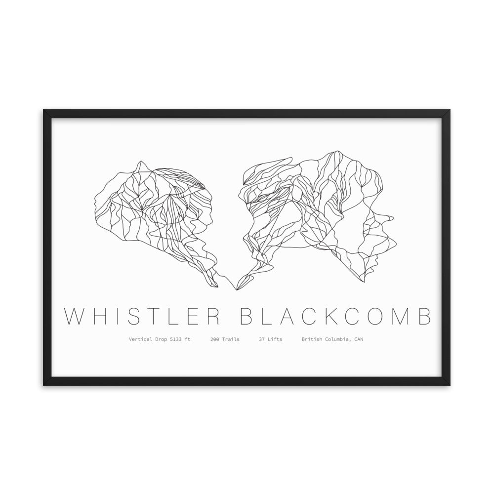 Framed Poster - Whistler Blackcomb