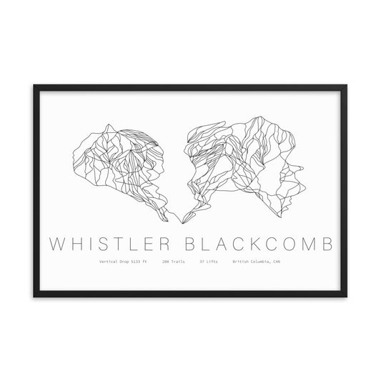 Framed Poster - Whistler Blackcomb