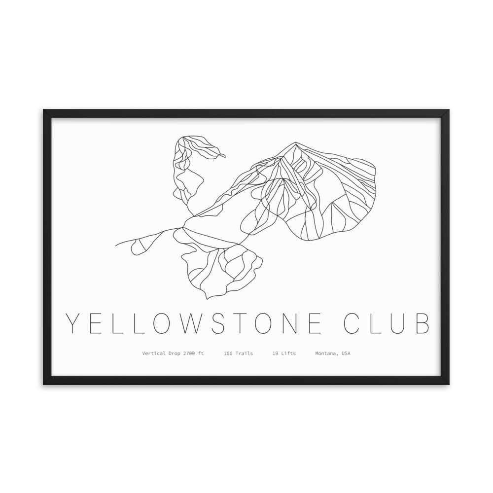 Framed Poster - Yellowstone Club