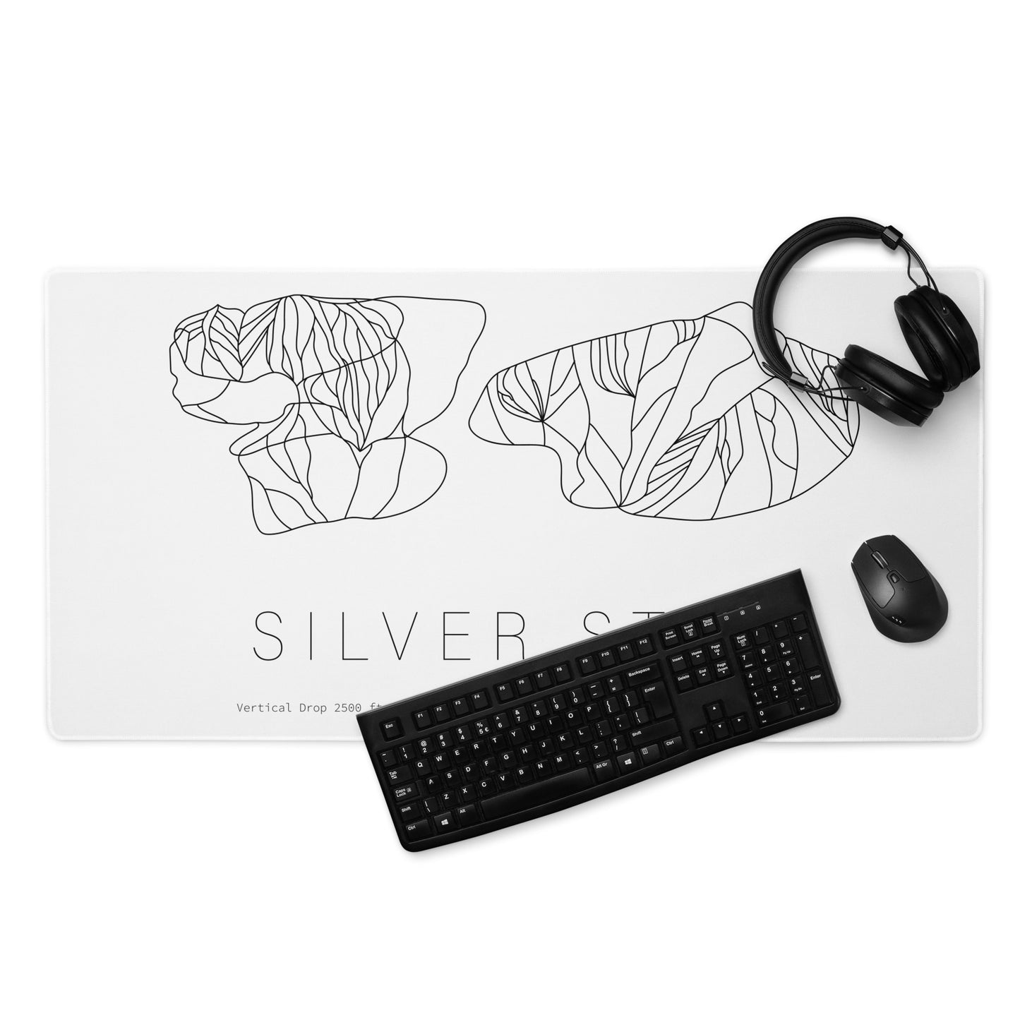 Gaming Mouse Pad - Silver Star