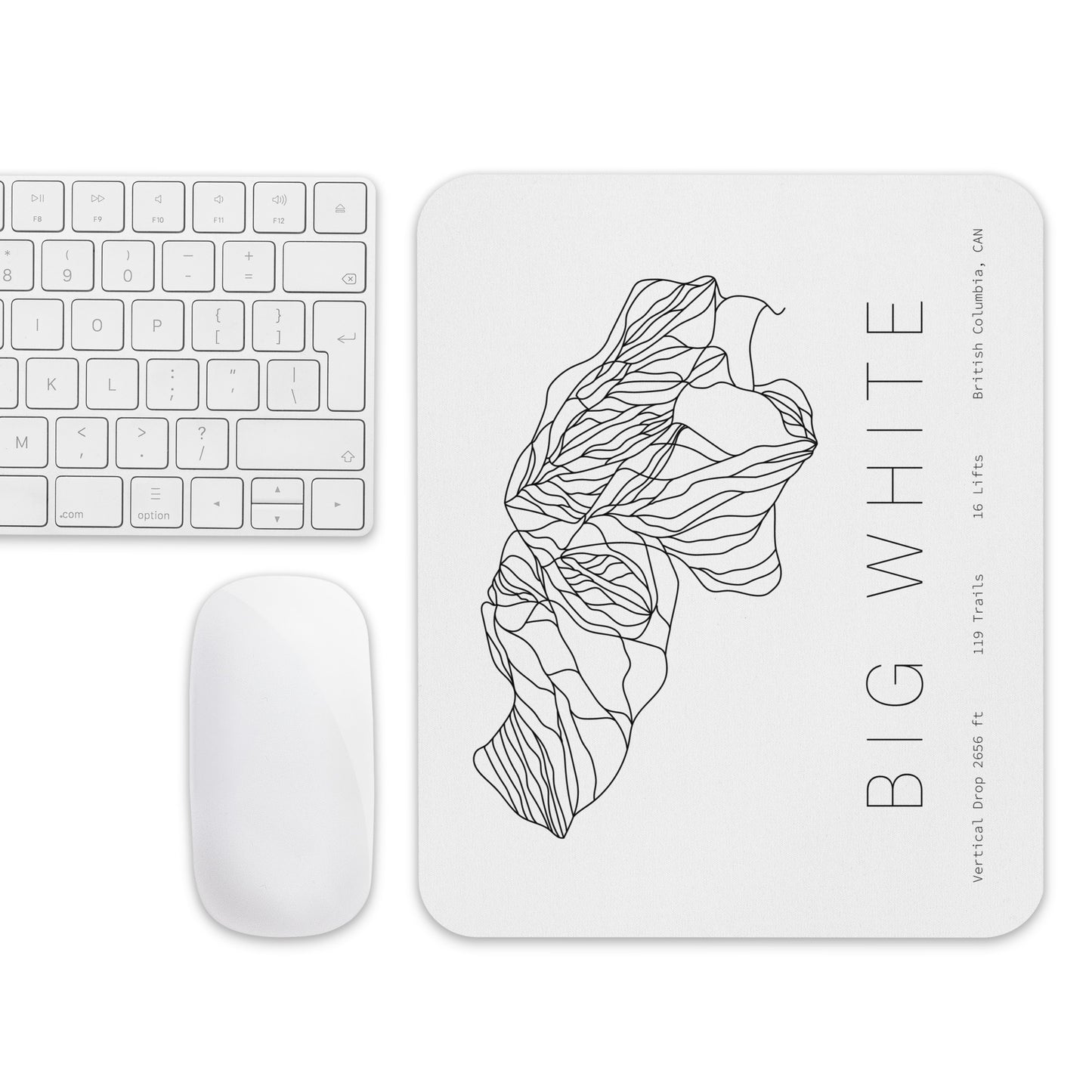 Mouse Pad - Big White