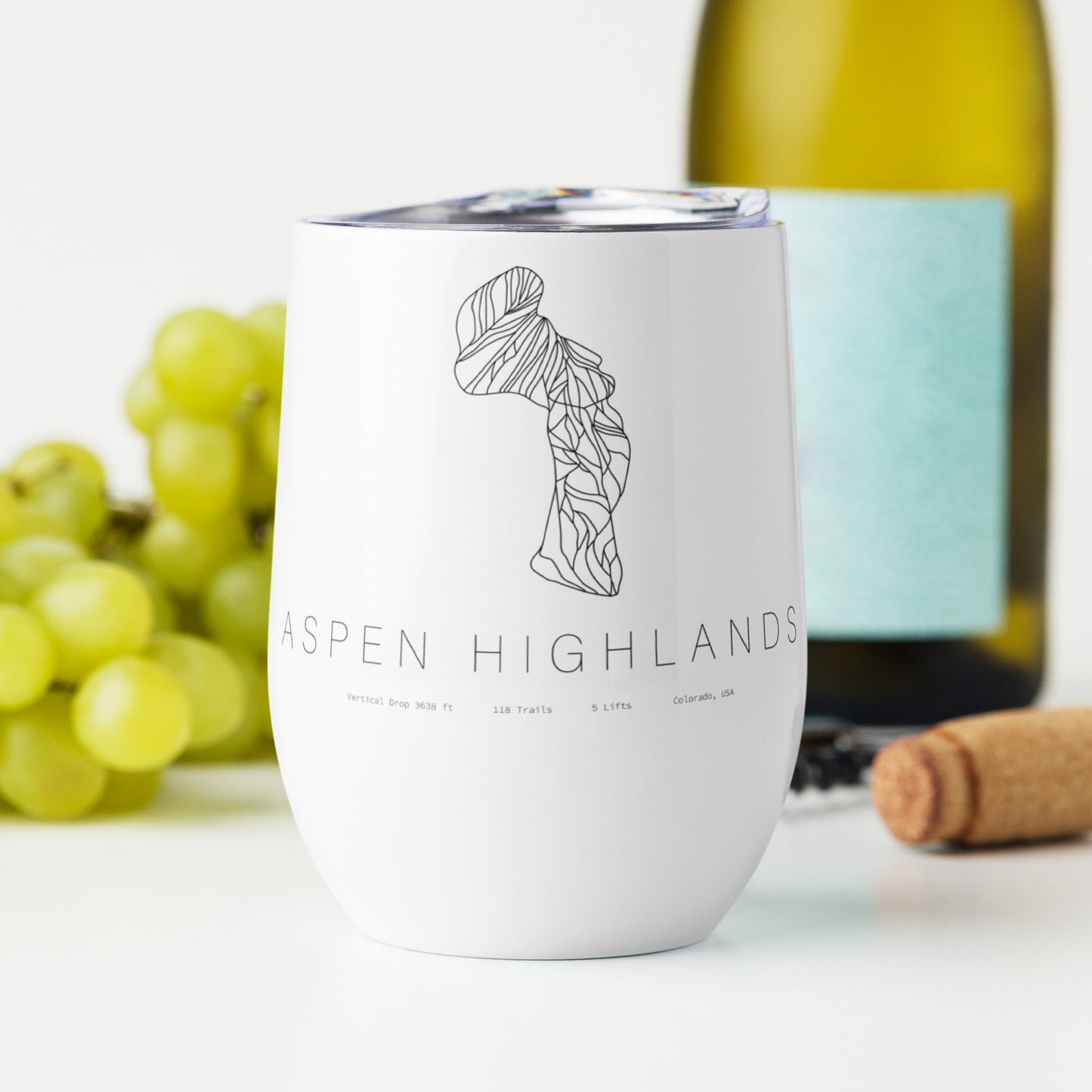 Wine Tumbler - Aspen Highlands