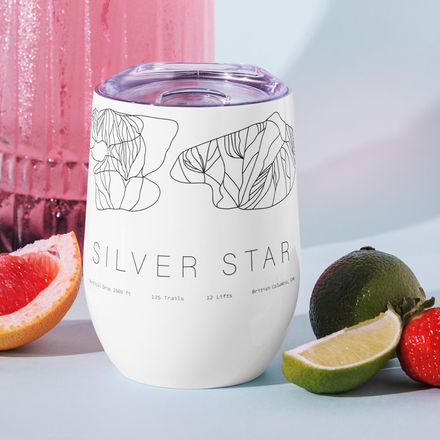 Wine Tumbler - Silver Star